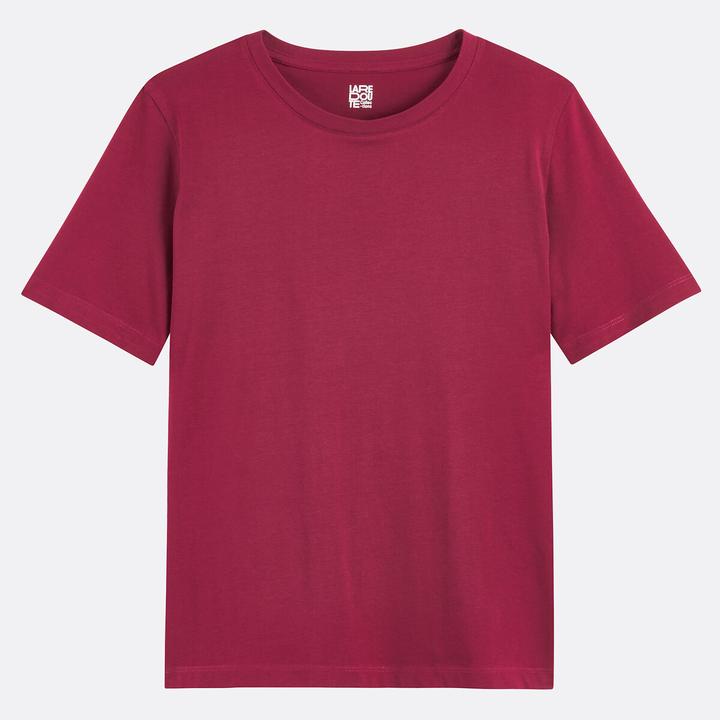 Produktbild La Redoute Collections T-Shirt mit rundem Ausschnitt und kurzen Ärmeln (S)