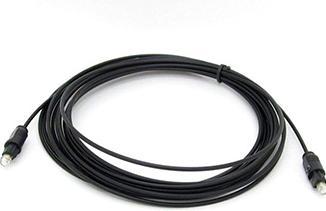 Actual product image NoName Audio cable TOSLINK plug - TOSLINK plug, SPDIF OPTICAL, 2m, black (2 m, Toslink cable)