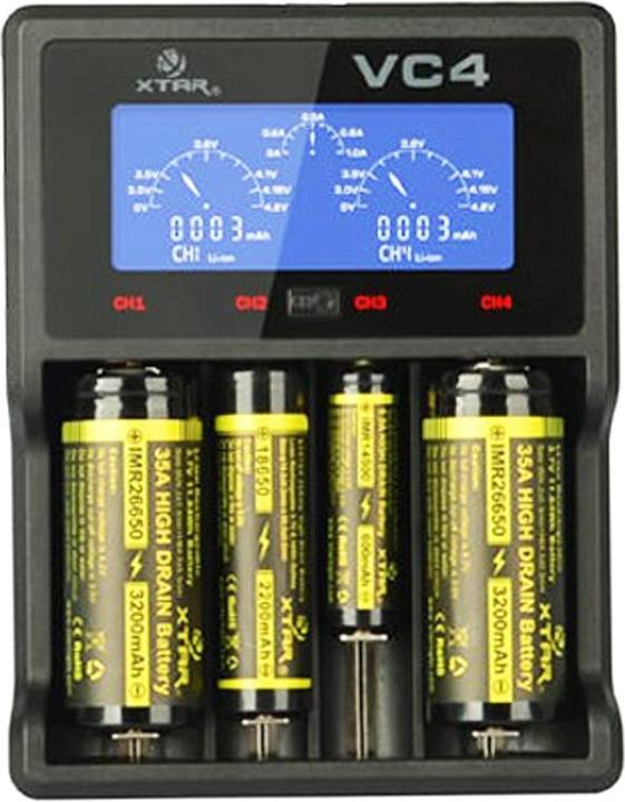Produktbild Xtar Akku CR123 A 8 Stück und LCD-Schnell-Ladegerät
