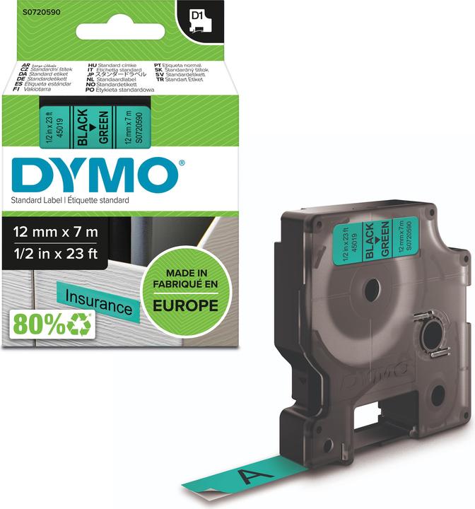 Produktbild Dymo S0720590 (1.20 cm, Schwarz)