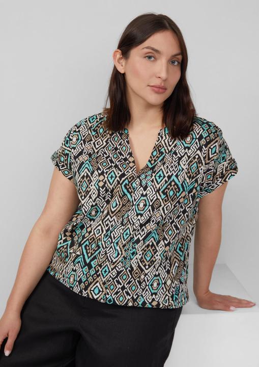 Immagine prodotto s.Oliver Bluse Leichte Baumwoll-Bluse mit All-over-Print (52)