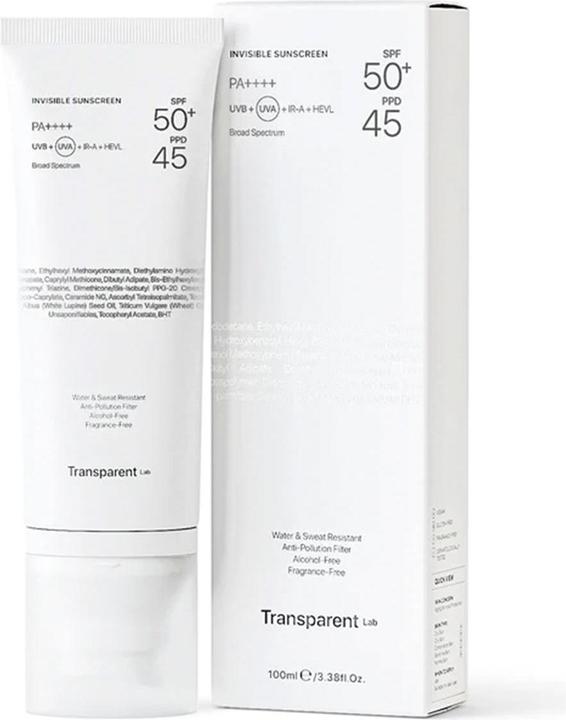 Produktbild Transparent Lab Invisible Sunscreen SPF50+ (Sonnencreme, SPF 50+, 100 ml)
