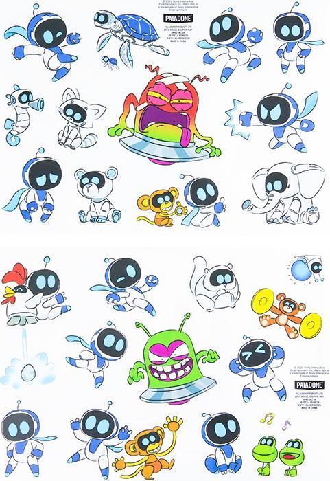 Actual product image Paladone Products Astro Bot Vinyl Sticker Set Astro Bot (47 Sticker)
