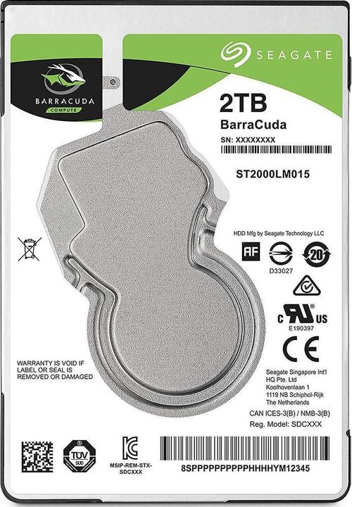 Seagate Barracuda 2.5" 2.5" Serial ATA III (2 To, 2.5")