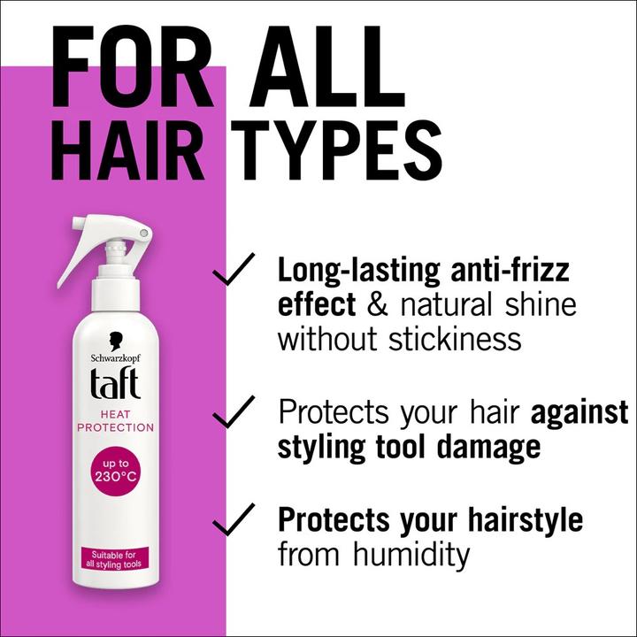 Actual product image Schwarzkopf Taft Heat Protection (250 ml)