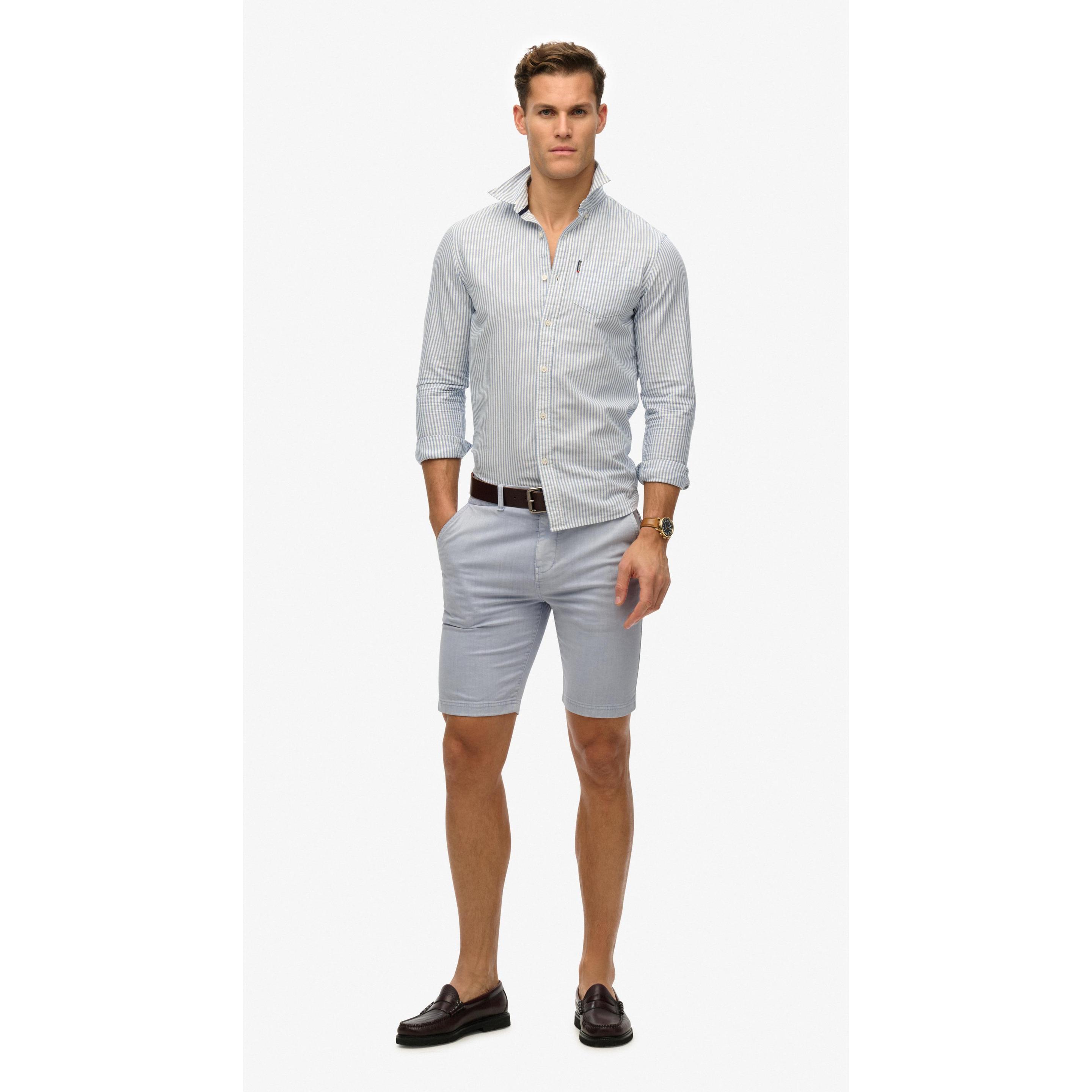Superdry, Herren, Shorts, Vintage International Shorts, Beige, (32)