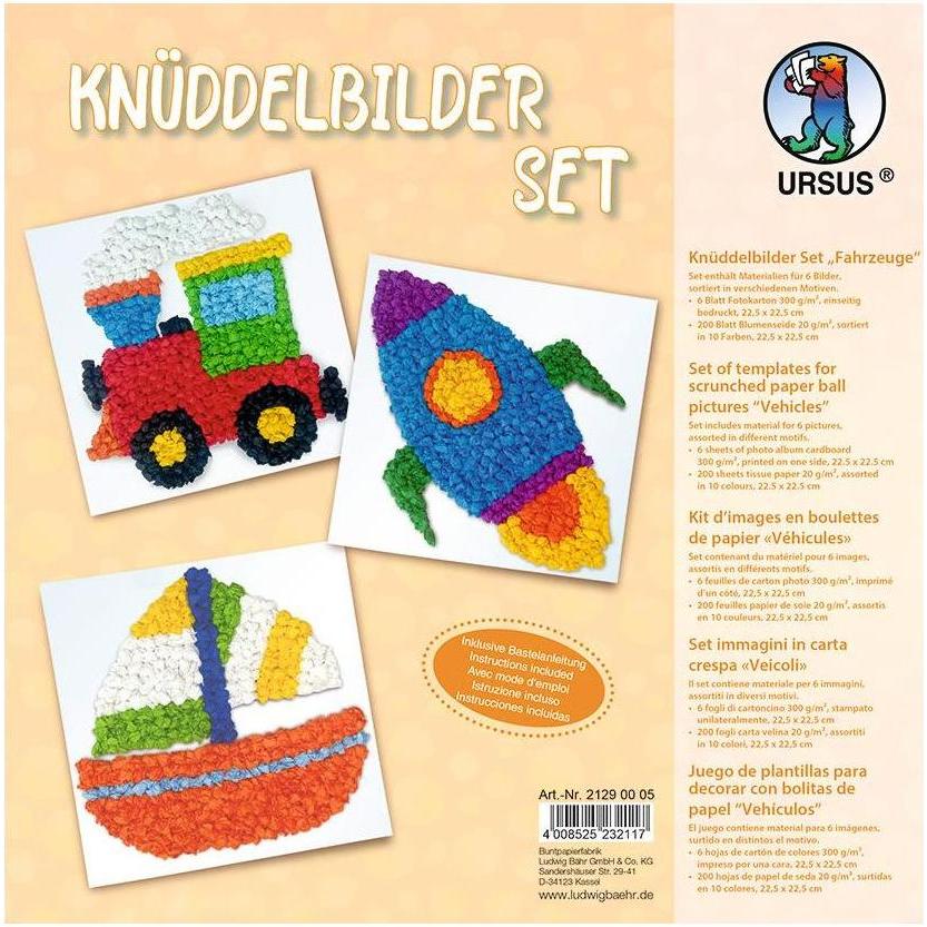 Ursus Bastelset Knüddelbilder Fahrzeuge