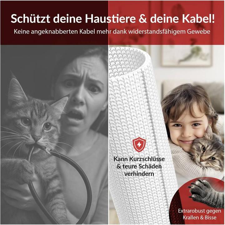 Produktbild Label-the-cable Kabelorganisator Weiss 1 Stück (LTC 5120) (Kabelschlauch, 200 cm)