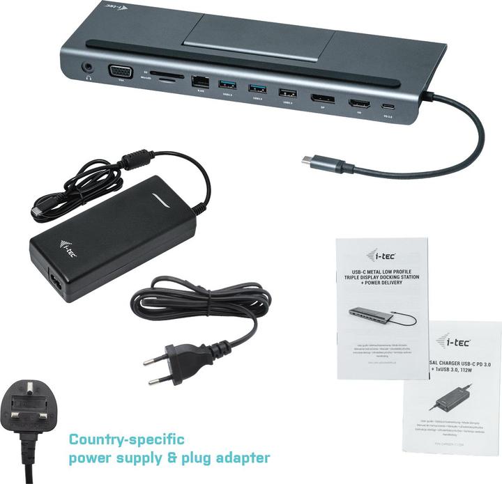 Image du produit i-tec Triple Dock (USB-C, 1 Ports)