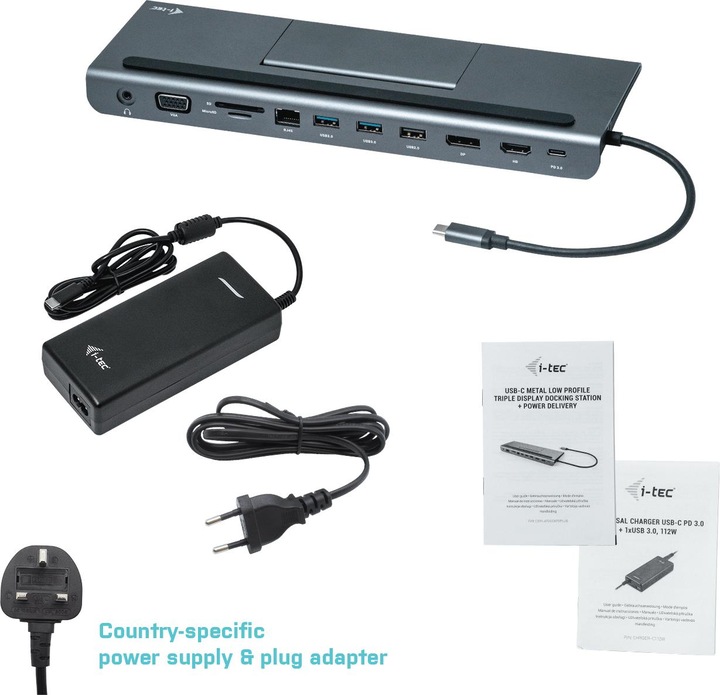 Image du produit i-tec Triple Dock (USB-C, 1 Ports)