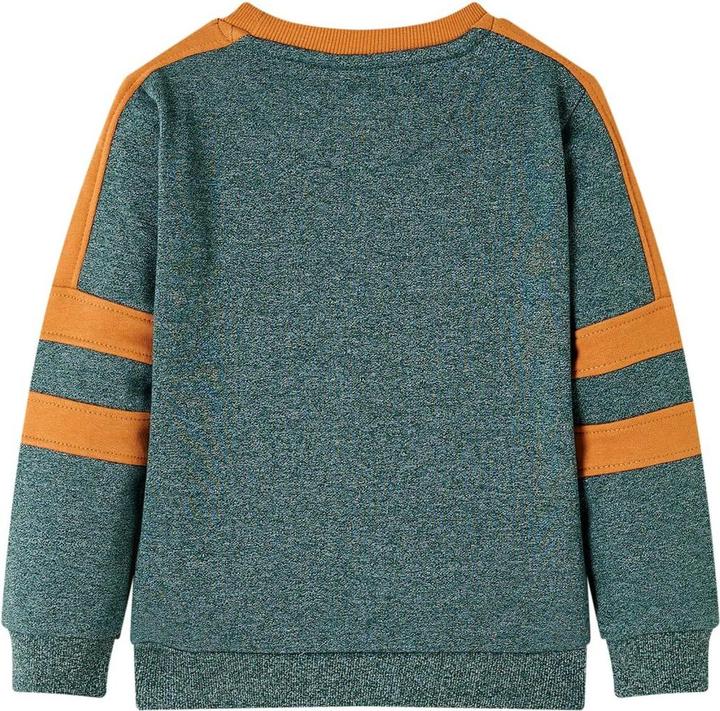 Produktbild VidaXL Kinder-Sweatshirt Dunkelgrün Melange 92,Material: 50 (92)