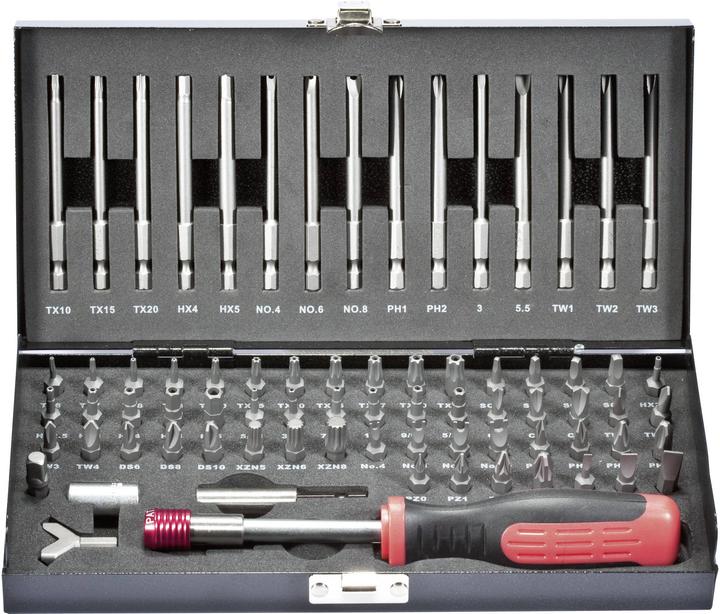Actual product image Toolcraft Bit set (Tri-wing, Allen screw, Torq, Internal multi-tooth)