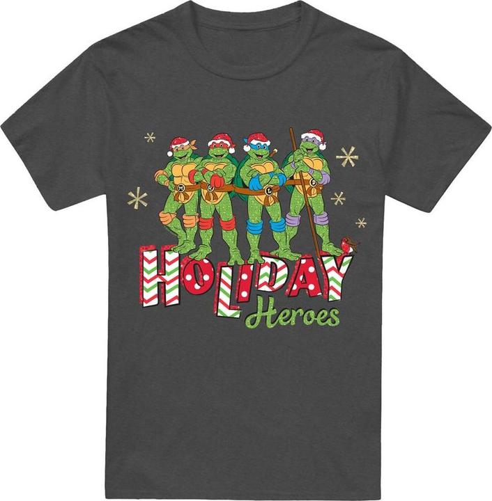 Image du produit Teenage Mutant NT - T-shirt HOLIDAY HEROES - Adulte (L)