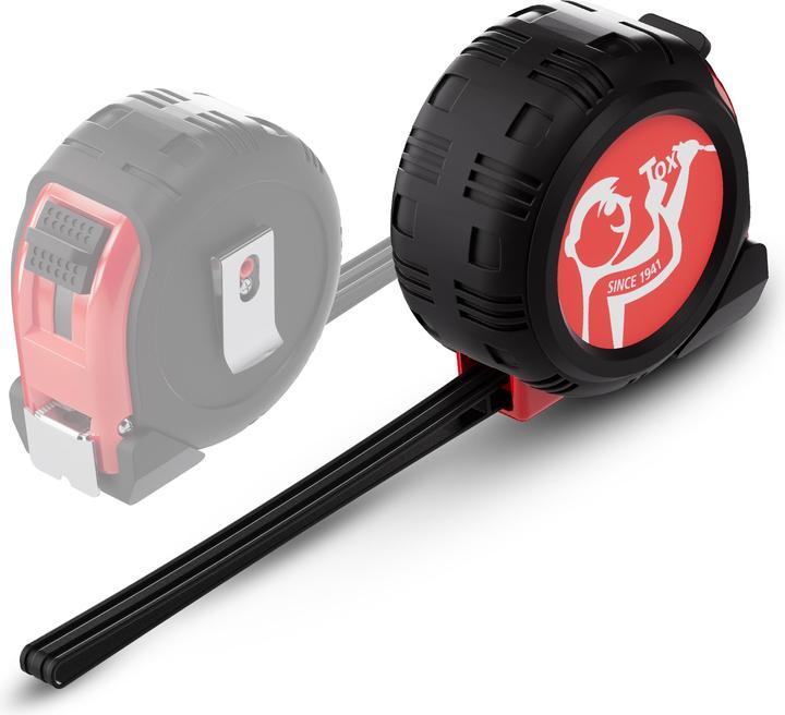 Actual product image Tox Measuring tape 5m red - Impact-resistant ABS housing (5 m)