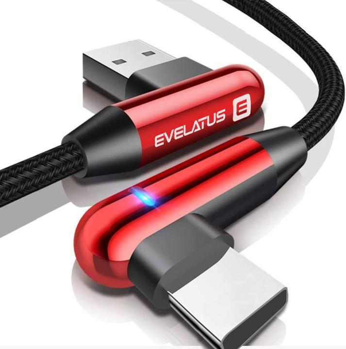 Actual product image Evelatus Type-C Data Cable TPC05 L-Shape (1 m)