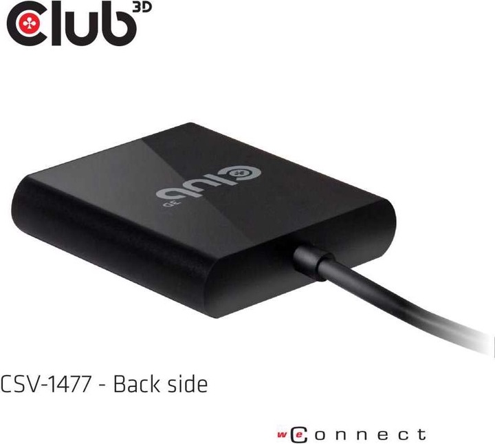 Produktbild Club 3D CSV-1477 USB A auf DisplayPort (DP, 9.30 cm)
