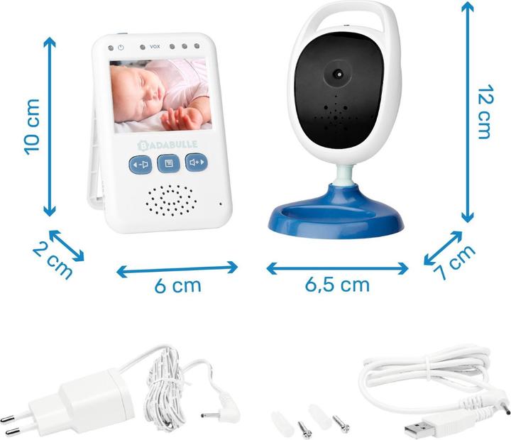 Immagine prodotto Badabulle Baby monitor vidéo 250m (Video e audio, 250 m)