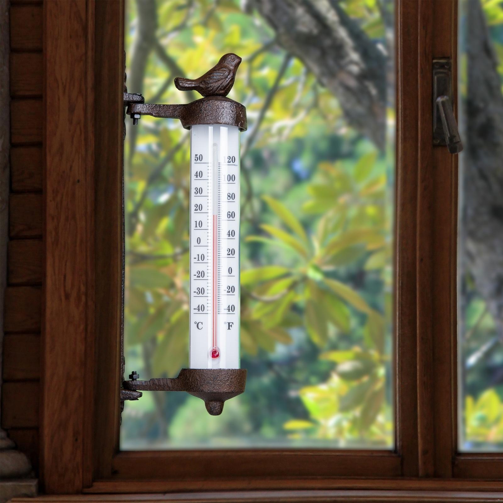 Thumbnail - HTI-Living Gartenthermometer, Thermometer + Hygrometer, Schwarz