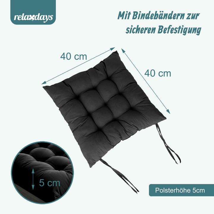 Image du produit Relaxdays 4 coussins chaise