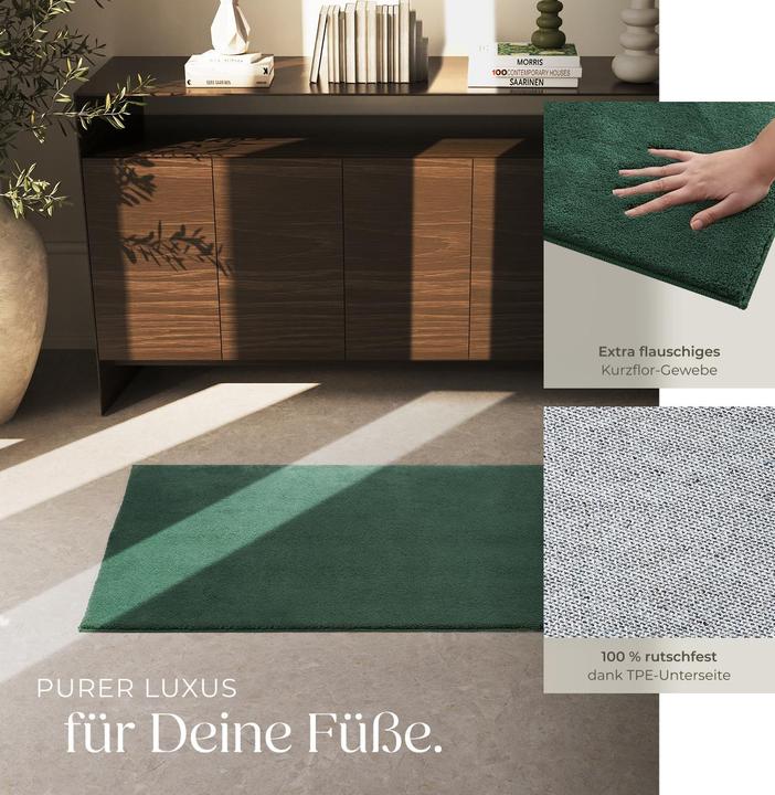 Actual product image tectake Short pile carpet Soft Zone (80 x 150 cm)