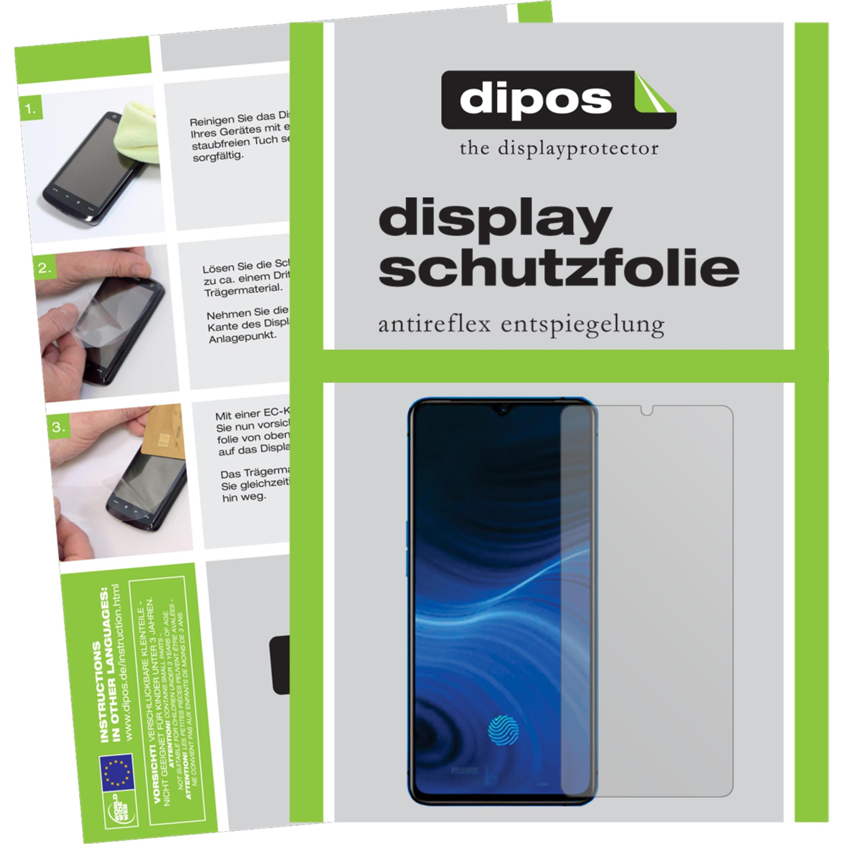 Dipos Displayschutzfolie Antireflex (2 Stück, Oppo Reno Ace), Smartphone Schutzfolie, Transparent
