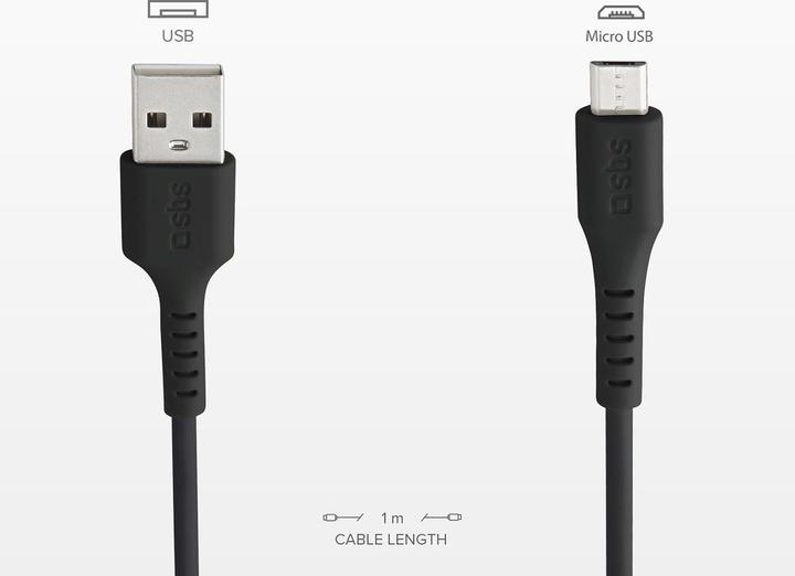 Actual product image SBS Data cable USB 2.0 - Micro USB (1 m, USB 2.0)