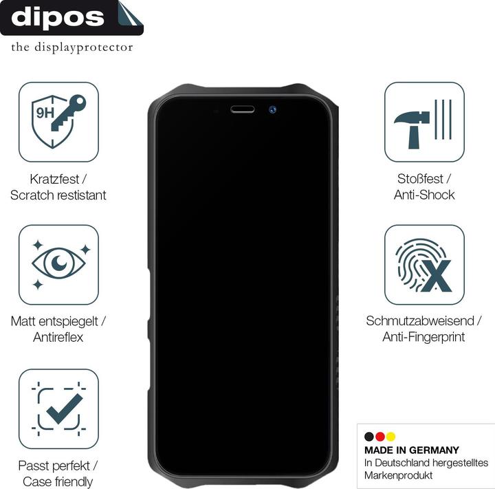 Actual product image Dipos Anti-Shock Screen Protector Matte (1 Piece, Oucitel K12)