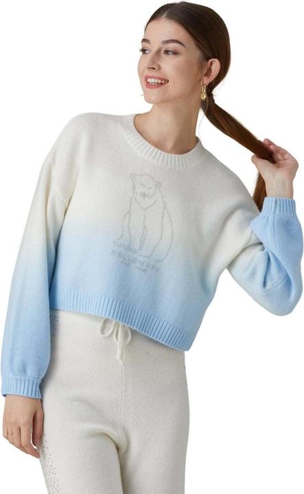 Produktbild Bellemere Sweater Polar Bear Cropped Cashmere Sweater (With Crystal Touch) (M)
