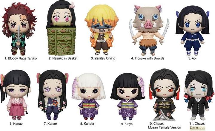 Immagine prodotto Monogram Int. Ammazzademoni: Kimetsu no Yaiba 3D Ciondolo da borsa in PVC Serie 4 Display (24)