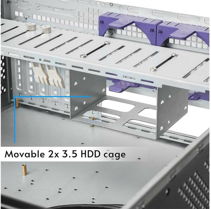 Image du produit Chieftec 19" 4U E-ATX IPC Case Black No PSU