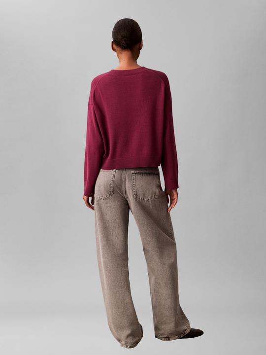 Produktbild Calvin Klein Langarm-Pullover aus glatter Baumwolle (L)