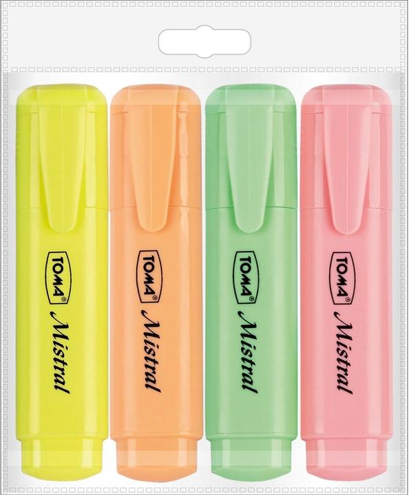 Immagine prodotto TOM Mistral Pastell Textmarker 4 Farben TOMA (4x)