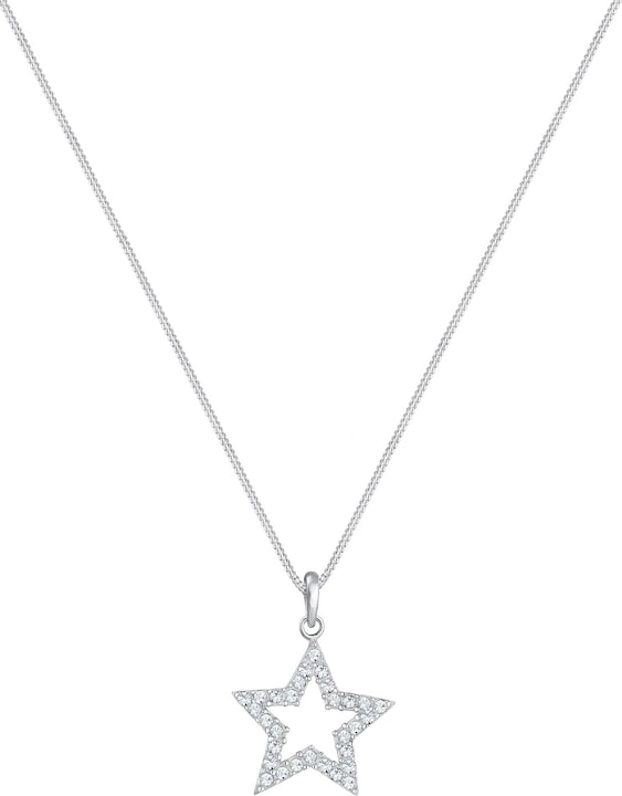 Produktbild Elli mit Stern-Anhänger verziert mit Kristallen (Sterling Silber, 45 cm)