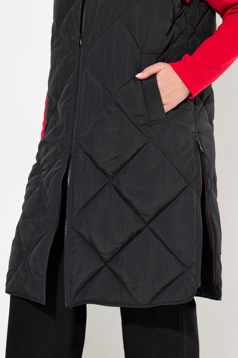 Actual product image Ulla Popken Quilted Statement Tie Vest (46, 48)