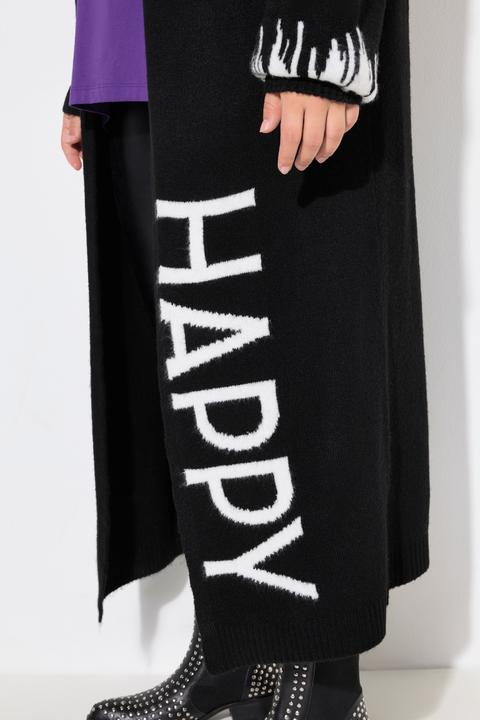 Produktbild Angel of Style Long-Strickjacke, Straight Fit, HAPPY-Statements (50, 52)