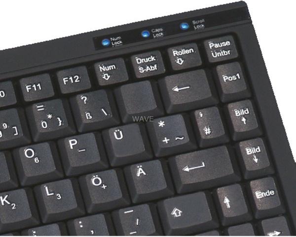 Produktbild KeySonic TAS ACK-540U+ Corded (DE) MINI Touchpad SoftSkin sw (DE, Kabelgebunden)