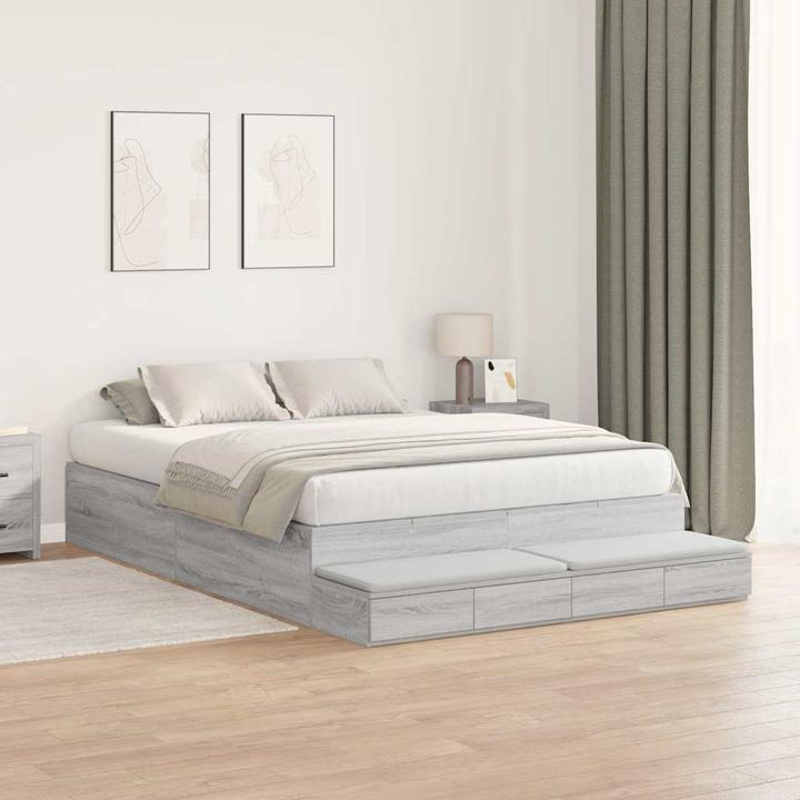 Actual product image vidaXL Storage bed (140 x 190 cm)