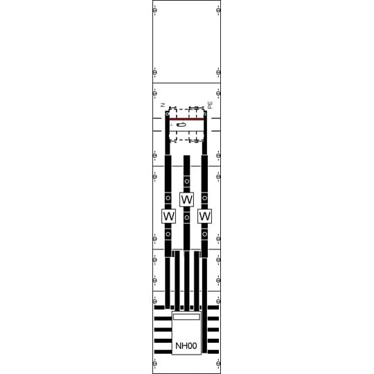 Thumbnail - Striebel & John, Verteilerschrank Zubehör, STR KA4034 W Feld kpl. BH5, SS