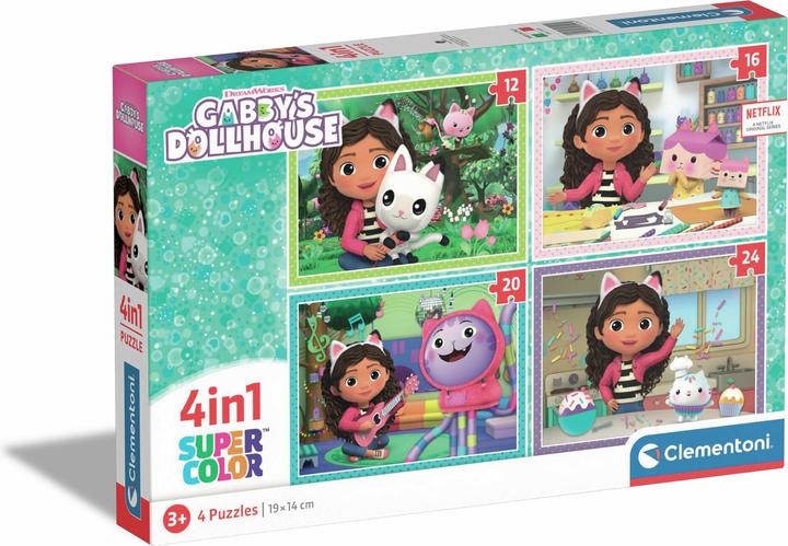 Clementoni Puzzle Gabby's Dollhouse 4in1 (72 pièces)