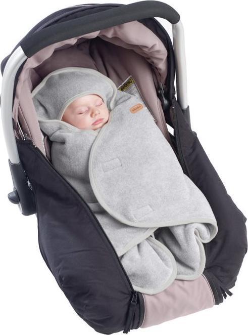 Actual product image Beaba Babynomade double fleece 0-6 M. grey/white