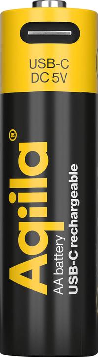 Actual product image Aqiila - USB-C Rechargeable Battery - Size AA - 2000 mAh - 4 pack (4 pcs., AA, 2000 mAh)
