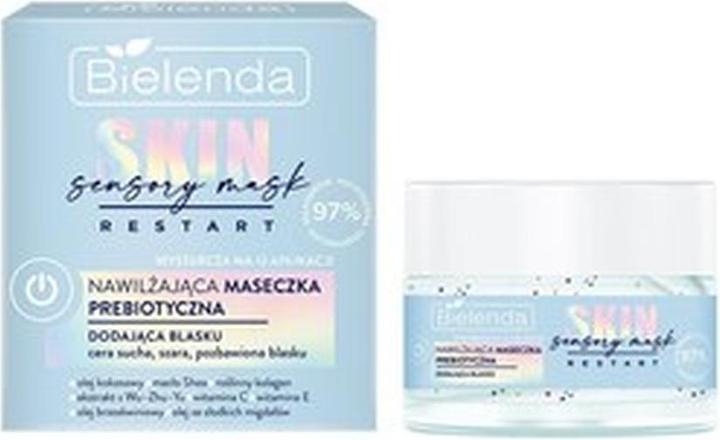 Image du produit Bielenda Masque hydratant prébiotique illuminateur Huile d'amande de noix de coco Collagène