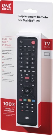 Immagine prodotto One for All Telecomando di ricambio TV Toshiba (Telecomando universale, Infrarossi)