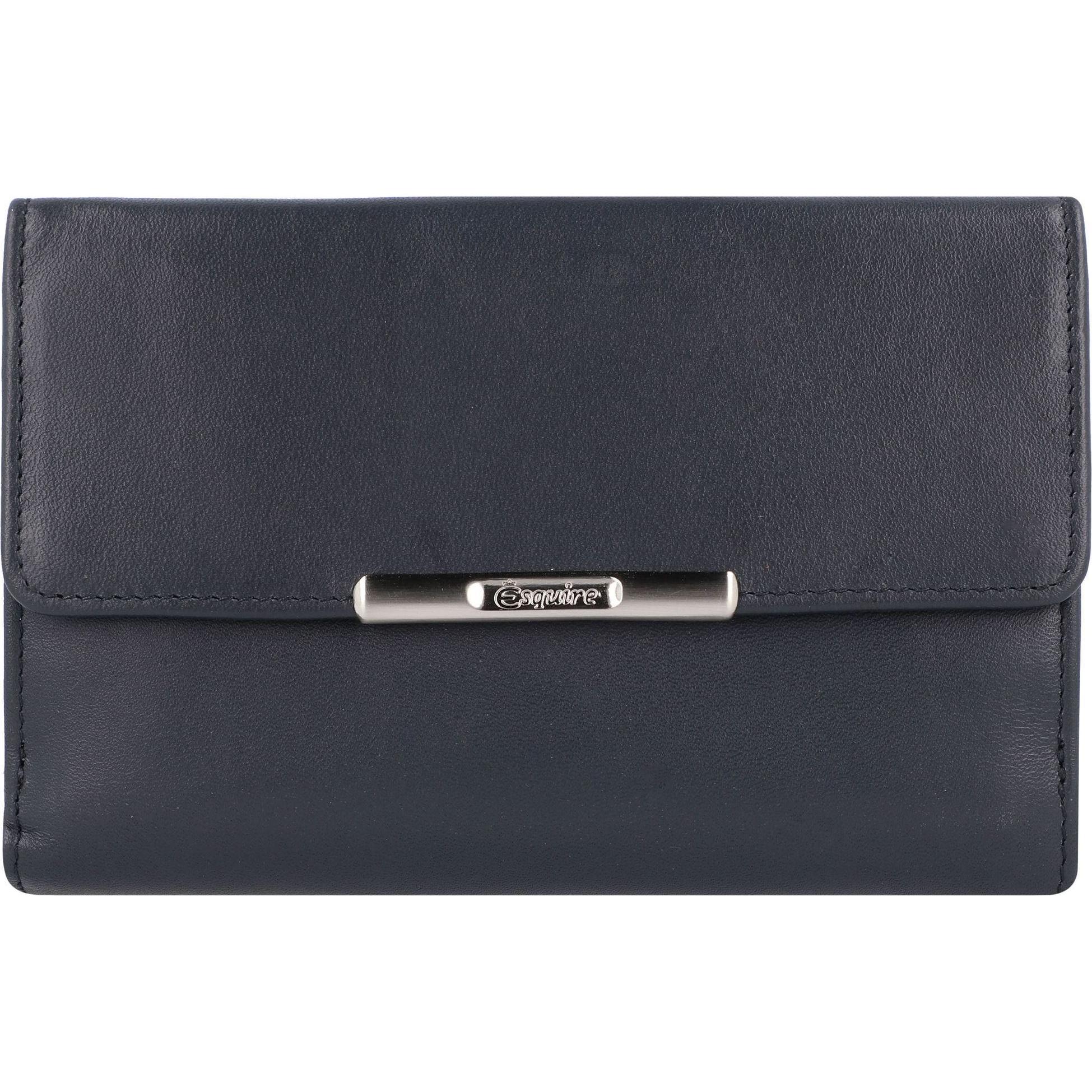 Esquire, Damen, Portemonnaie, Helena Geldbörse II Leder 14 cm, Blau