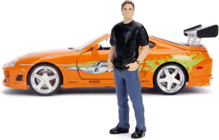 Produktbild Jada The Fast and Furious Hollywood Rides 1/24 1995 Toyota Supra avec Brian O'Connor figurine