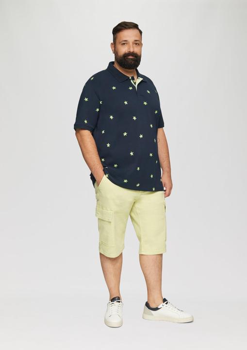 Immagine prodotto S.Oliver Polo-Shirt Poloshirt mit All-over-Print und Kontrast-Details (XXL)