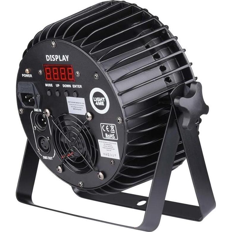 No Name Faretto LIGHT4ME ALU HEXA PAR 18x10W RGBWA-UV (10 W, LED), Faro, Nero