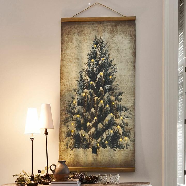 Image du produit Loberon Tableau avec LED Gussers beige/marron