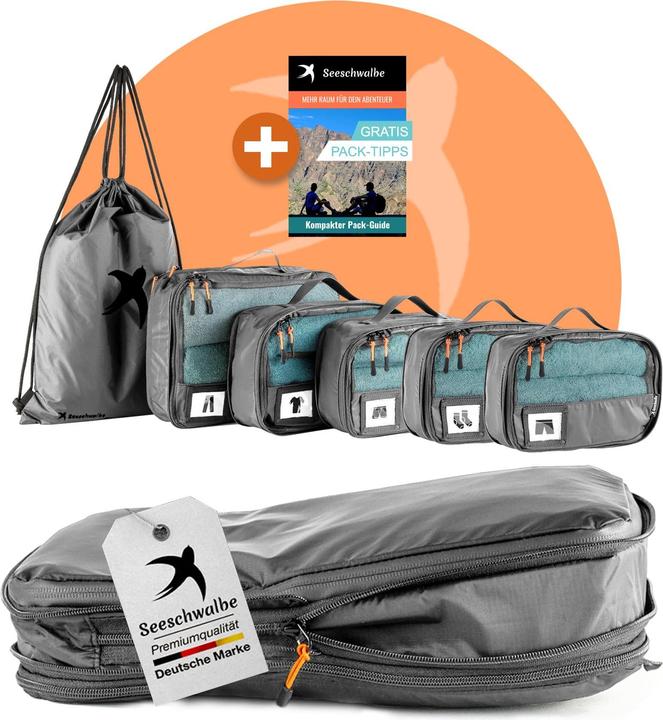 Produktbild Seeschwalbe 6-teiliges Packwürfel-Set mit Kompression
