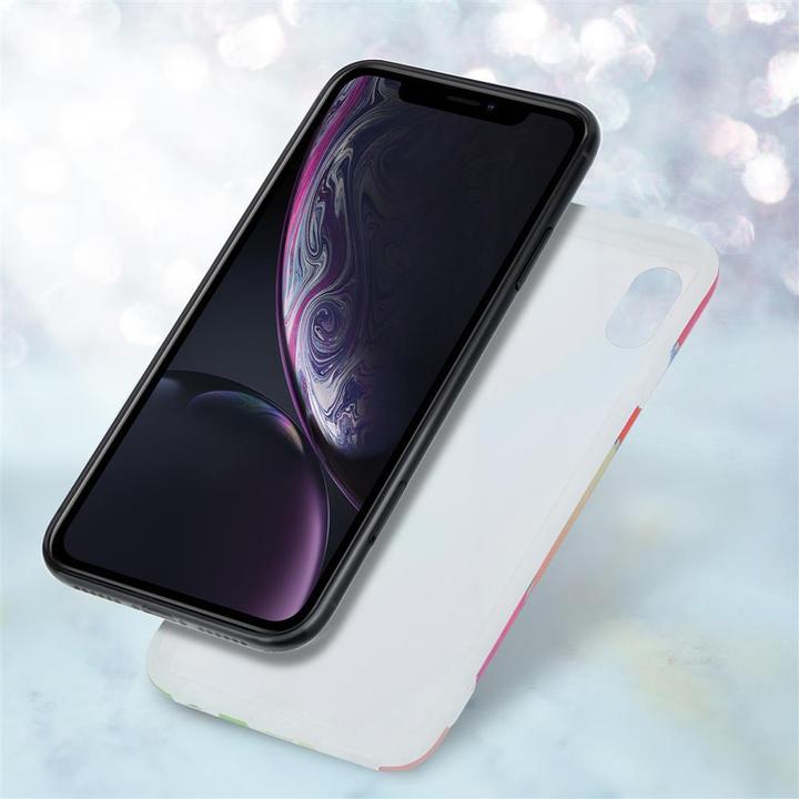 Image du produit Cadorabo Couverture IMD TPU Marbre coloré (Apple iPhone XR)